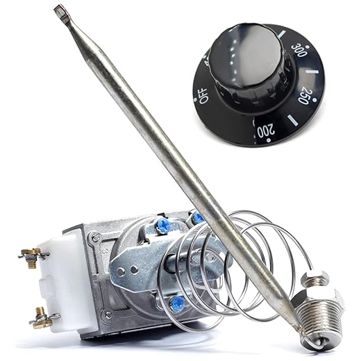 RX-2-24 Thermostat for Fryer 3/8" Mpt Stuff Box, 00-913153 Thermostat RX Series Millivolt Thermostat RX-10-24 compatible with ROBERTSHAW, compatible with Adcraft deep Fryer, 200-400F
