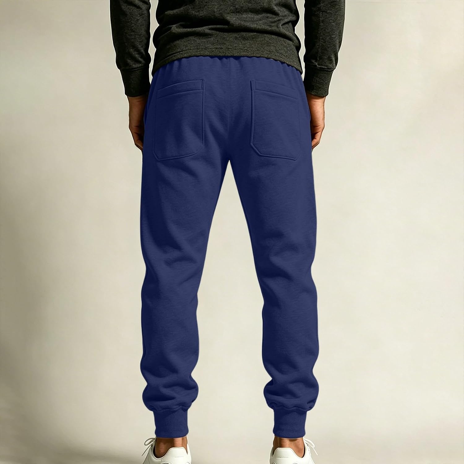Men's Drawstring Workout Joggers Casual Lounge Track Pants Pockets