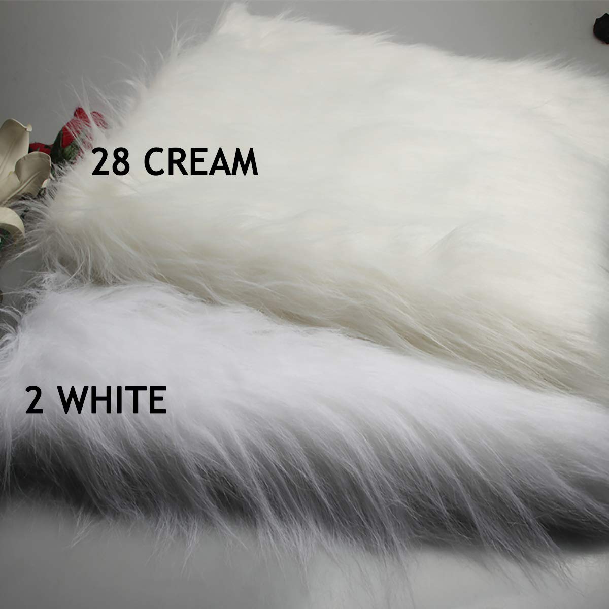 Tessuto In Pelliccia Sintetica Marrone 160x50 Cm – Pelo Lungo 40 Mm, Morbido E Lussuoso Per Fai Da Te, Cuscini E Cosplay
