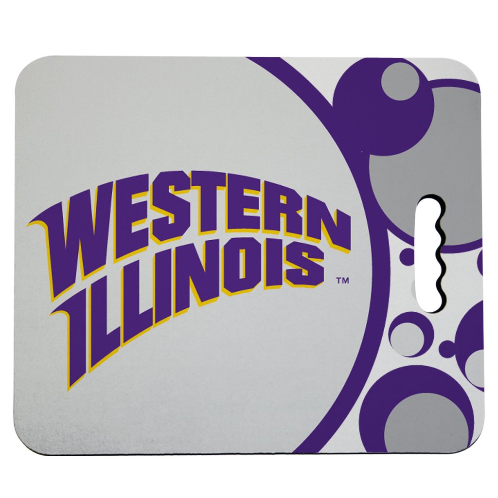 VictoryStore Outdoor Seat Cushions - Western Illinois University Stadium Seat Cushion - Circles Design