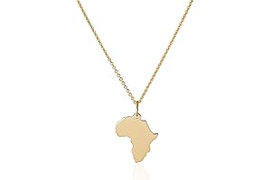 14 Karat Gold Africa Pendant: A Majestic Symbol of Heritage