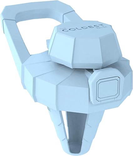 The Coldest Chug Lid and Shaker Lid para botellas de boca ancha para batidos de proteínas, batidos saludables, tapa de gimnasio (azul fusión, boca