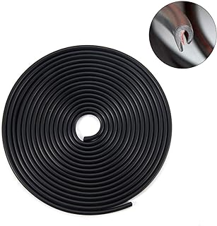 Eytool Car Door Edge Protector,10M Trim Rubber Seal Strip with U Shape Molding Protection Door Edge Guard Fit for Most Car(Black,32.8FT)