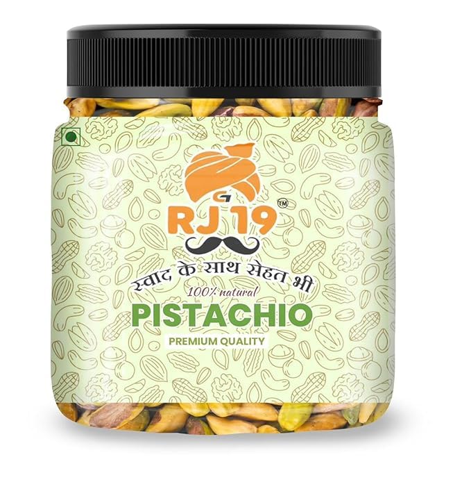 RJ19 Premium California Roasted & Salted Pistachios | Pista Dry Fruit | Tasty & Healthy | High in Protein & Dietary Fiber | Gluten Free & Low Calorie Nuts (500 Gram) (B0DG5RL6CP) Amazon Price History, Amazon Price Tracker