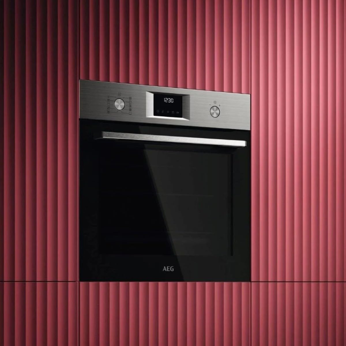 AEG Einbauherd Serie 5000 2990W 72L Grau OU5PB40SM