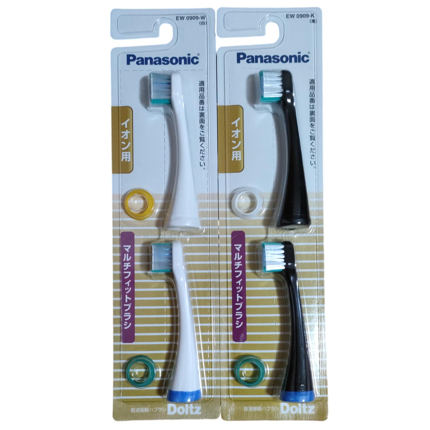 (未使用･未開封品)　パナソニック 替えブラシ ドルツ イオン用マルチフィットタイプ 2本組 白 EW0909-W df5ndr3 Amazon.co.jp: 【正規品】パナソニック 替えブラシ ドルツ