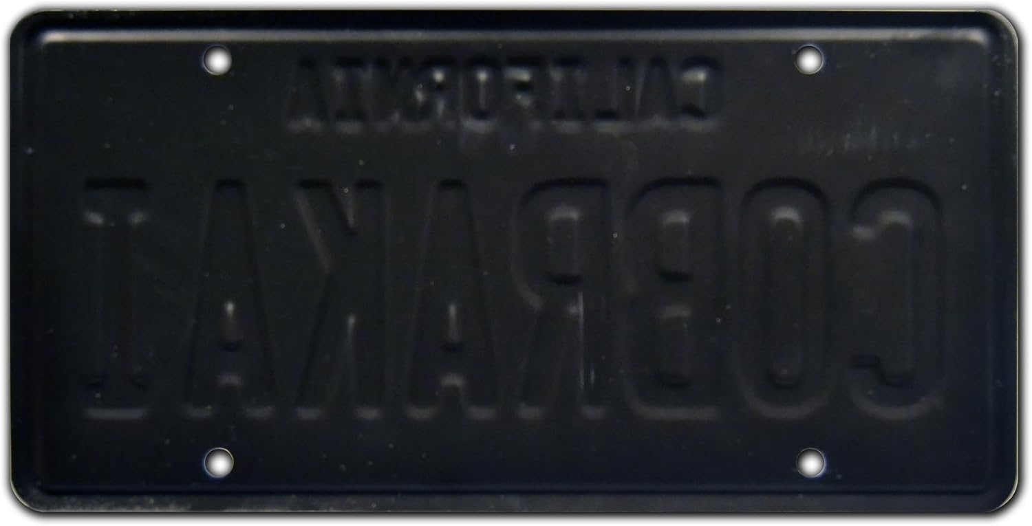 Celebrity Machines | CobraKai | Season 2 | Vanity Plate, Stamped Aluminum, Metal Decorative Tag, Corrosion Resistant, Quality Novelty Sign, Wall Decoration, Wall Hanging image 2