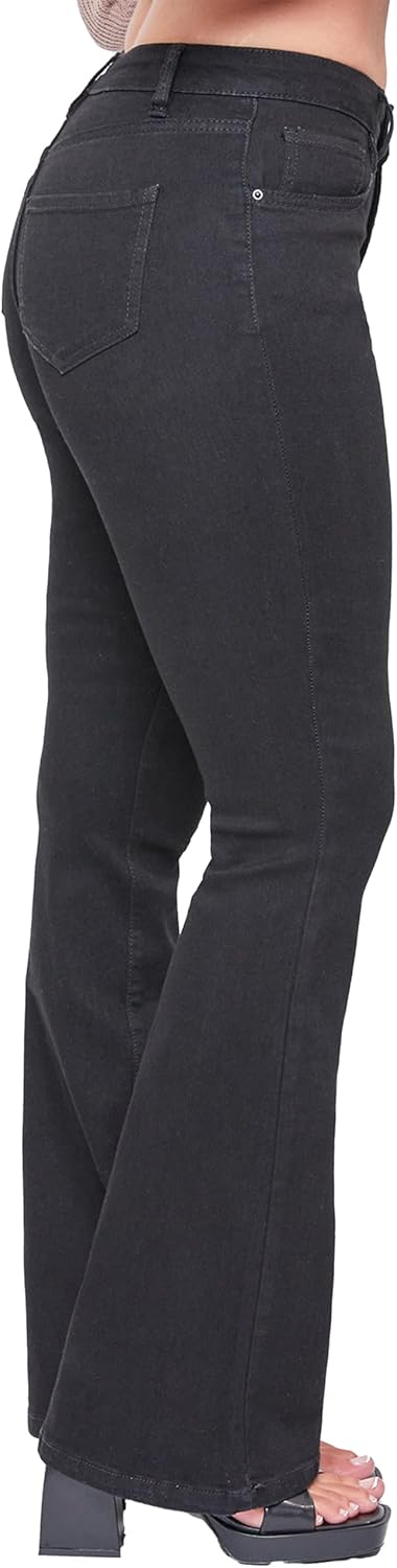 YMI Womens YMI Jeans Junior Classic High Rise Flare Jean - Long Inseam - Image 2