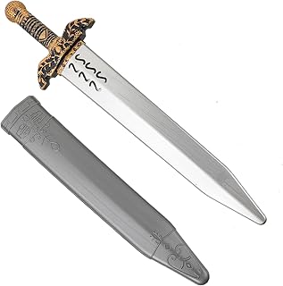 TEHAUX Adereços De Halloween De Guerreiro De Brinquedo Com Bainha De Plástico Curta Romana Modelo De Antiga Modelo De Cavaleiro Guerreiro Medieval Acessório De Capacete Medieval