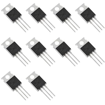 10pcs BT136-600E BT136-600 BT136 TriacThyristor, Gate Trigger 4A/600V, Through Hole, TO-220AB