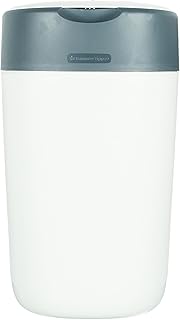 Tommee Tippee Twist and Click Advanced Nappy Disposal Sangenic Tec Bin, White, Holds up to 30 Nappies