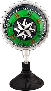 Adjustable Ball Night Vision Compass with The Bottom Suction Cup, Boat Compass Dash Mount, Adjustable Dash Car Compass for Car Marine Boat Ship