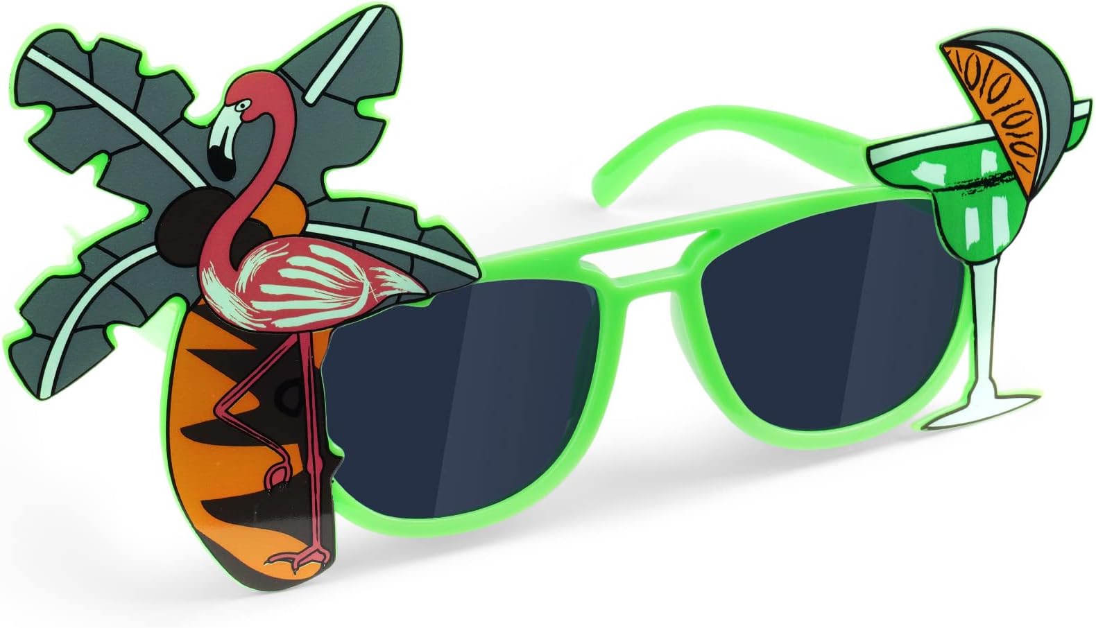 flintronic Sunglasses Novelty Fun Party Glasses Fashion Glasses for Pool Party, Birthday Party, Beer Party, Makeup Costume Party, Hawaiian Themed Party Photo Props