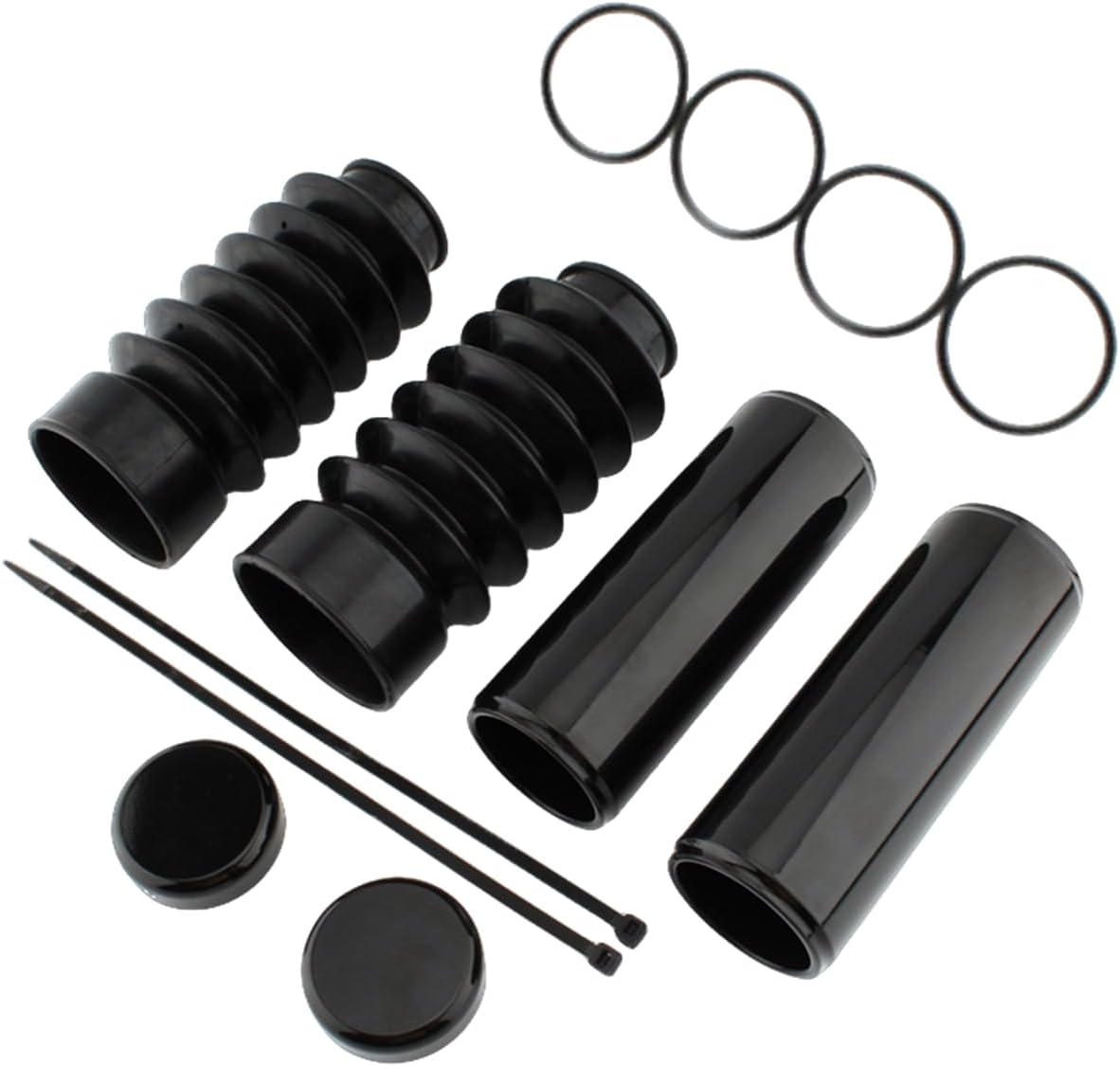 Front Fork Guard Cover Tube Cap for Harley-Davidson XL 1200C Custom EFI 2011-2017