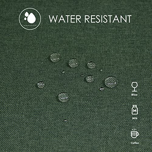 BALCONY & FALCON Washable Linen Rectangular Tablecloth Waterproof Oil-Proof Crease-Proof and Dust-Proof Tablecloth Used for Gatherings Restaurants Kitchens Banquets (Hunter Green, 55 x 95 inch) by BALCONY & FALCON - Image 4