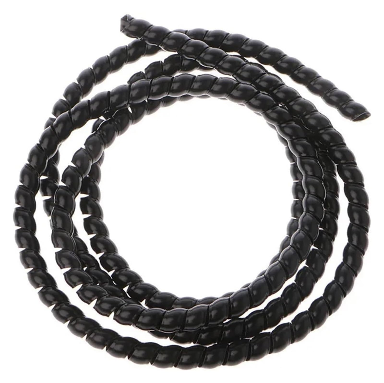 Cord Protector,Spiral Wrap 1 Meter Wire Cable Organizer 10mm 14mm Spiral Wrap Cable Winding Sleeve Tubing Cover(Black,14mm Inside Diameter)