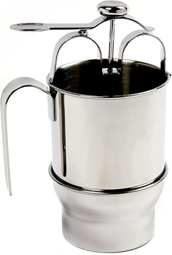 Norpro Dispensador de panqueques de acero inoxidable con soporte talla única como se muestra