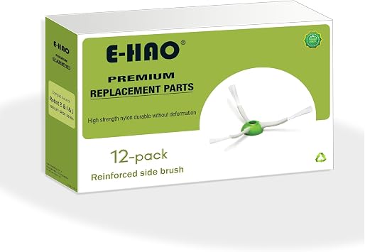 12 Pack Edge-Sweeping Brushes Replacement for iRobot Roomba i & j & e and Roomba Combo i & j Series, Vacuum Accessories Parts for i1+/i2+/i3+/i4+/i5+/i6+/i7+/i8+/j5+/j6+/j7+/j8+/j9+/e5/e6/e7