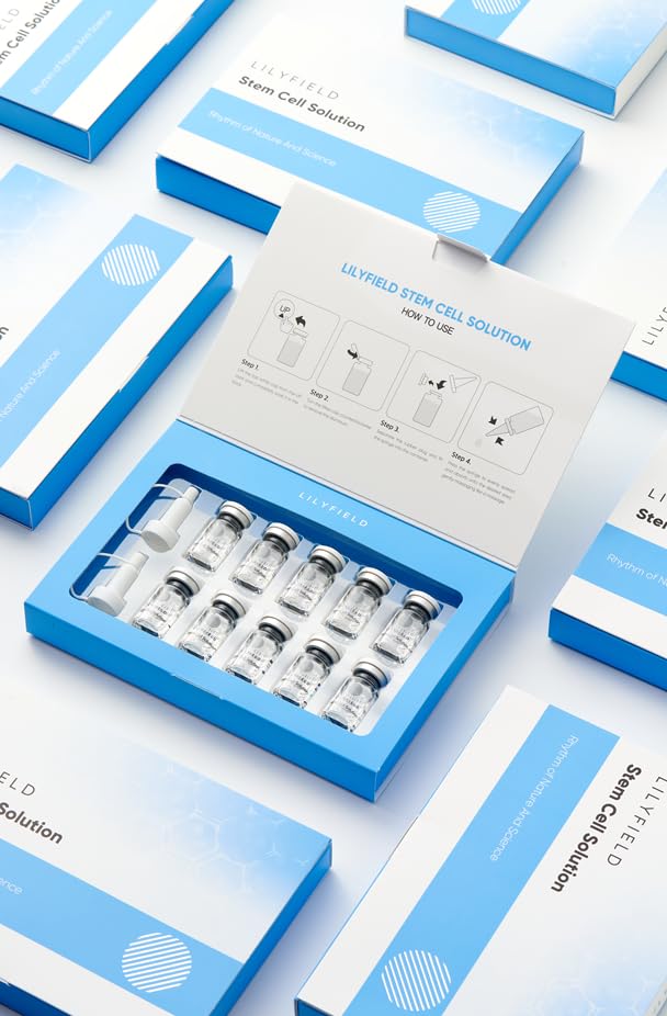 LILYFIELD Stem Cell Solution 50ml (5ml x 10 Ampoules) – Hydrating Hyaluronic Acid Serum with Stem Cells, Peptides & Vitamin C | Korean Skincare for Moisturized, Smoother-Looking Skin, All Skin Types - Image 9