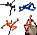 Assemblé T13 Figure d'action avec support, 3D Imprimé Dummy 13 Figure d'action assemblée, Robot entièrement articulé, facile 13 Figure d'action, Accessoires inclus, Arrêt de mouvement Animation, Cadeau