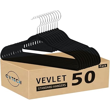 Premium Velvet Hangers [Non Slip Hangers 50 Pack]