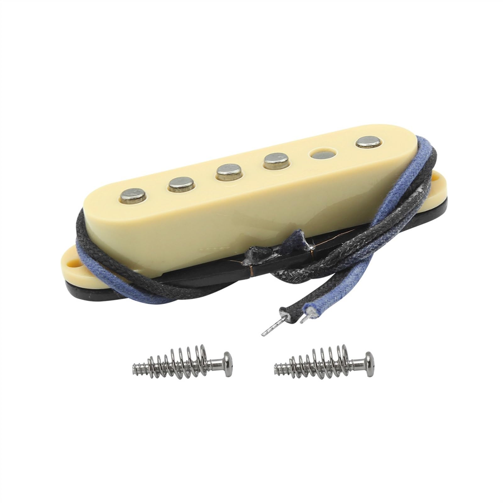 Piezas De Poste Escalonadas Alnico 5 Imán Guitarra Pastilla De Bobina Única Placa De Fibra Bobina Para For ST Piezas De Guitarra Piezas de Guitarra Eléctrica