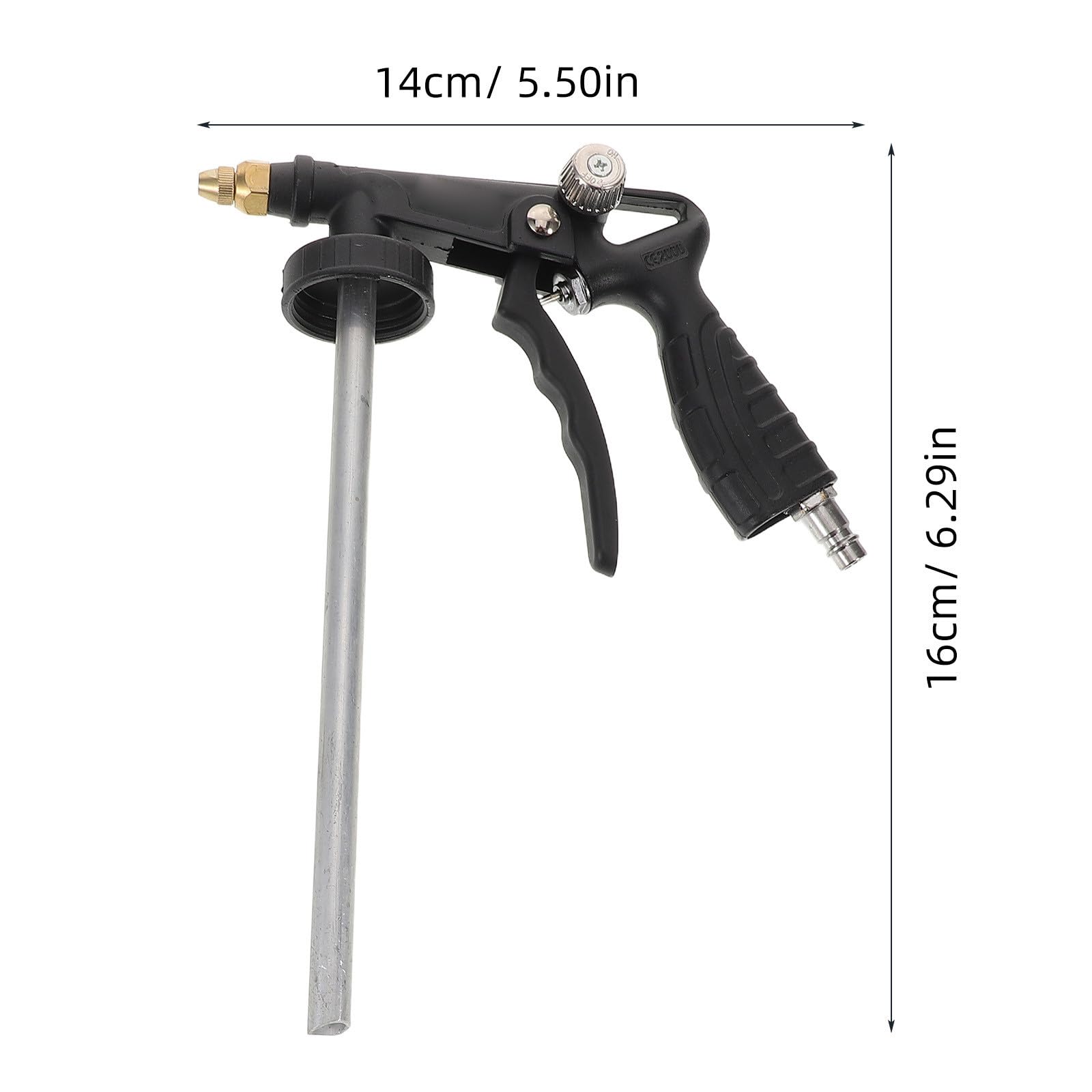 Pistolet de Pulvérisation Anti-Gravillons Noir Do15 Outil Pneumatique pour Soubassement Automobile Pulvérisateur de Revêtement Métal Solide Usage Voiture et Camion Application
