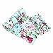 Galabloomer Receiving Blanket Headband Set Flower Print Baby Swaddle Receiving Blankets