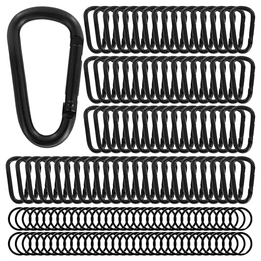How to personalize a backpack Heavy Duty Aluminum D Carabiner Clips
