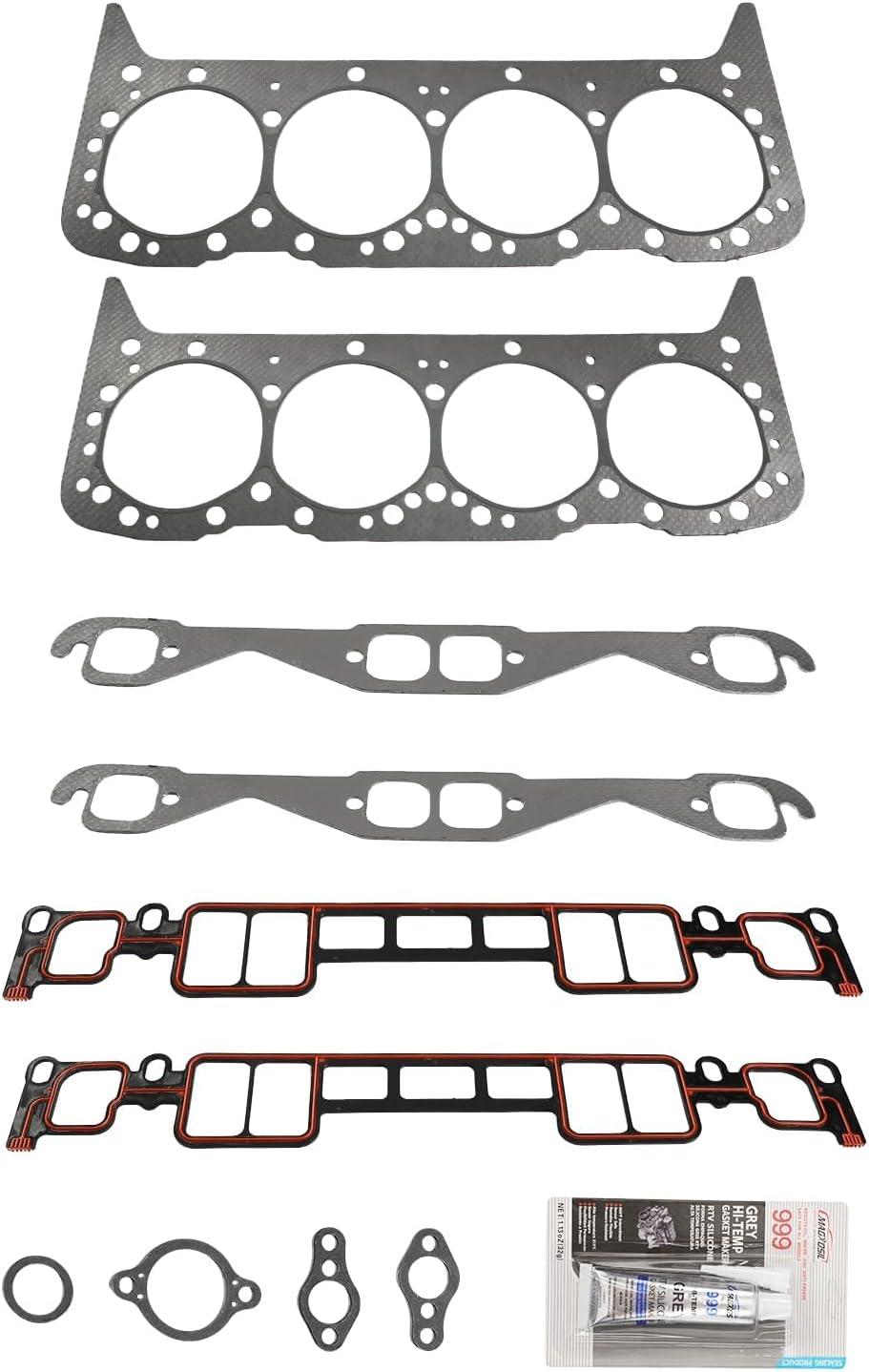Head Gasket Kit Fit for Mercruiser Penta 5.0L Engine Head Gasket Set 27-75611A03
