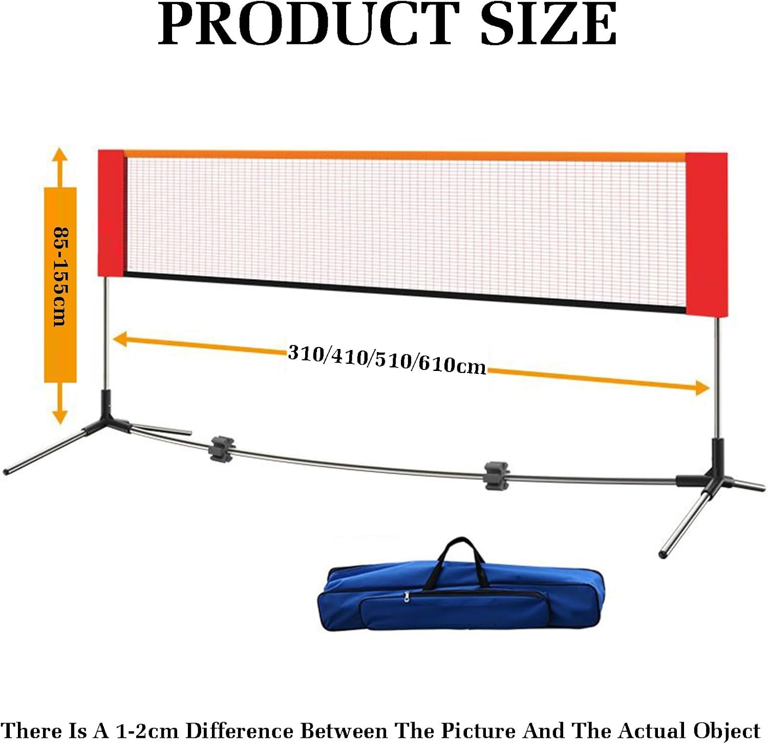 Freestanding Badminton Posts,Badminton Net Stand,Foldable Indoor Outdoor Volleyball Poles with Badminton and Backpack,Sports Training Equipment for Ballpark Beach Drive