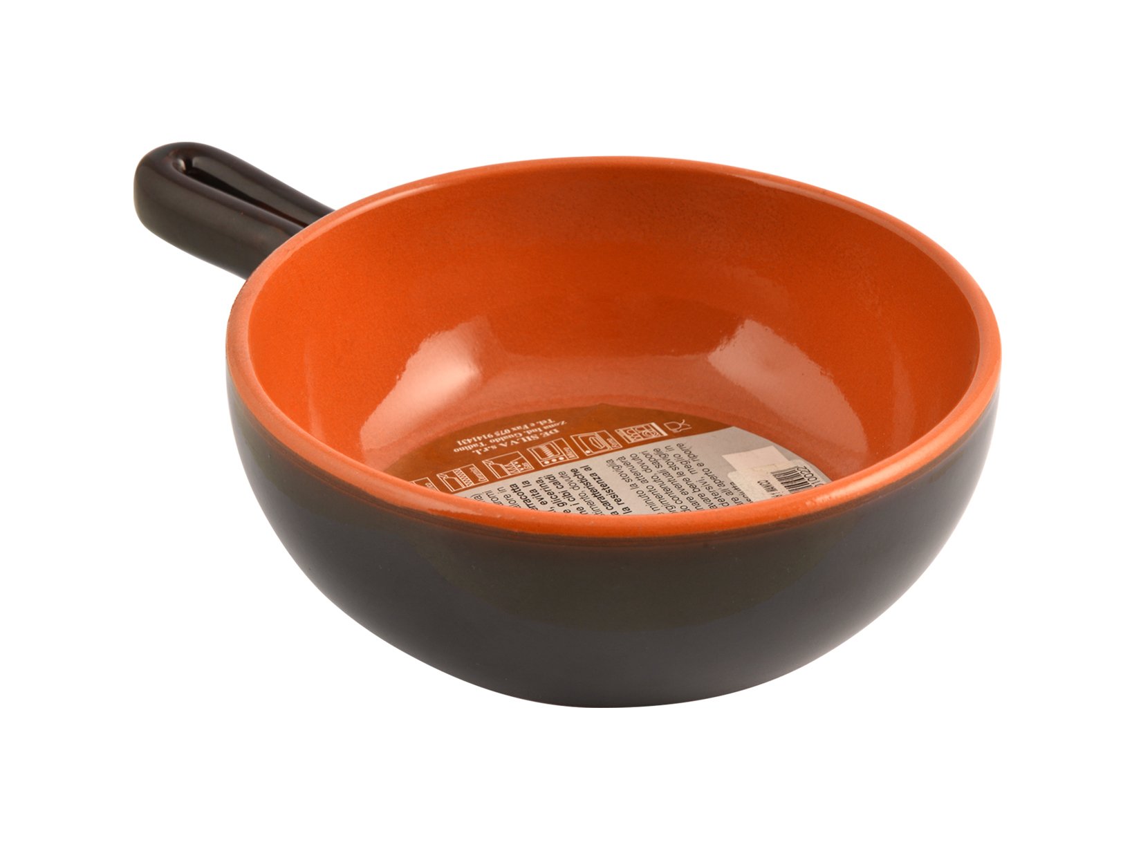 Amazon.com: DE SILVA Casserole in a brown ceramic handle cm18x7