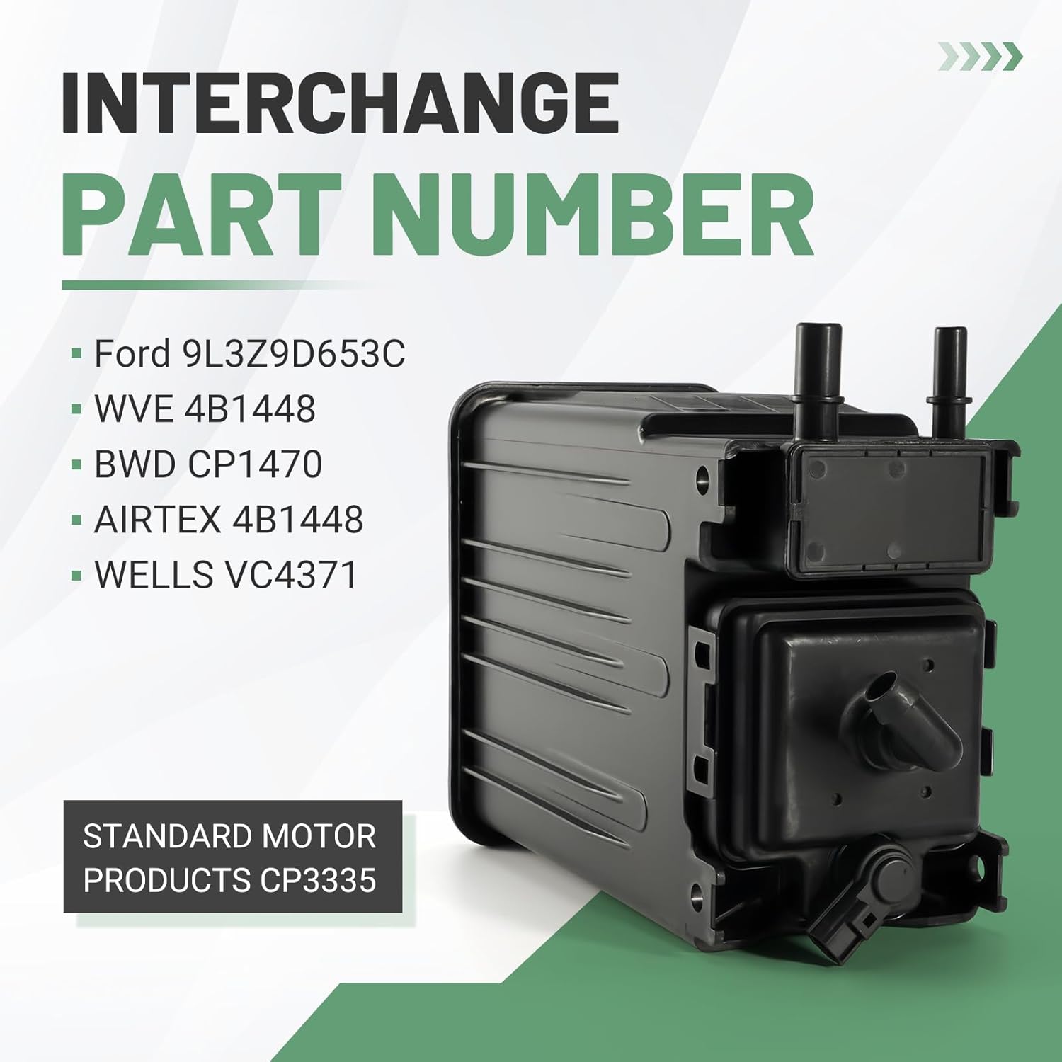 911-307 Vapor Canister, Fit for Ford Lobo, 2009-2014 | Ford F-150, 2009-2014 | Lincoln Mark LT, 2011-2014 - Replace for Dorman Evaporative Emissions Charcoal Canister