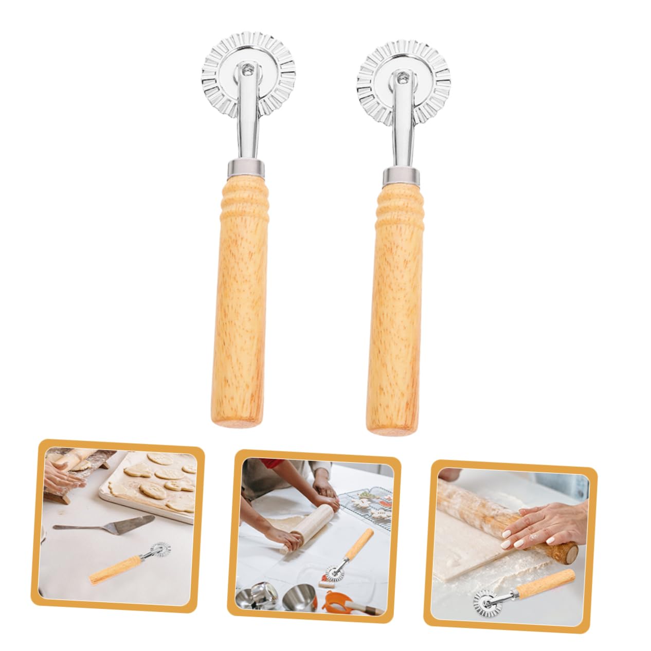 IMIKEYA 5 Ensembles Formes D'emporte-pièces Moule À Escargots Anneaux De Cuisson Cookie Biscuit Géant Emporte-pièce En Forme Molette Cannelée Pour Coupe-pâtisserie Alliage 2 Pièces * 5