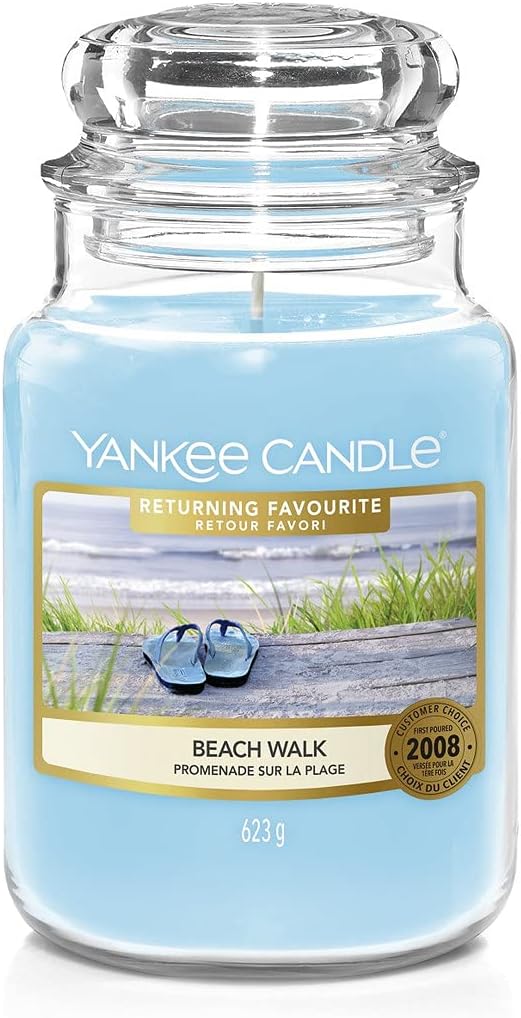 Yankee Candle Beach Walk Large Scented Candle in a Jar (623g) Amazon.co.uk Health & Personal Care