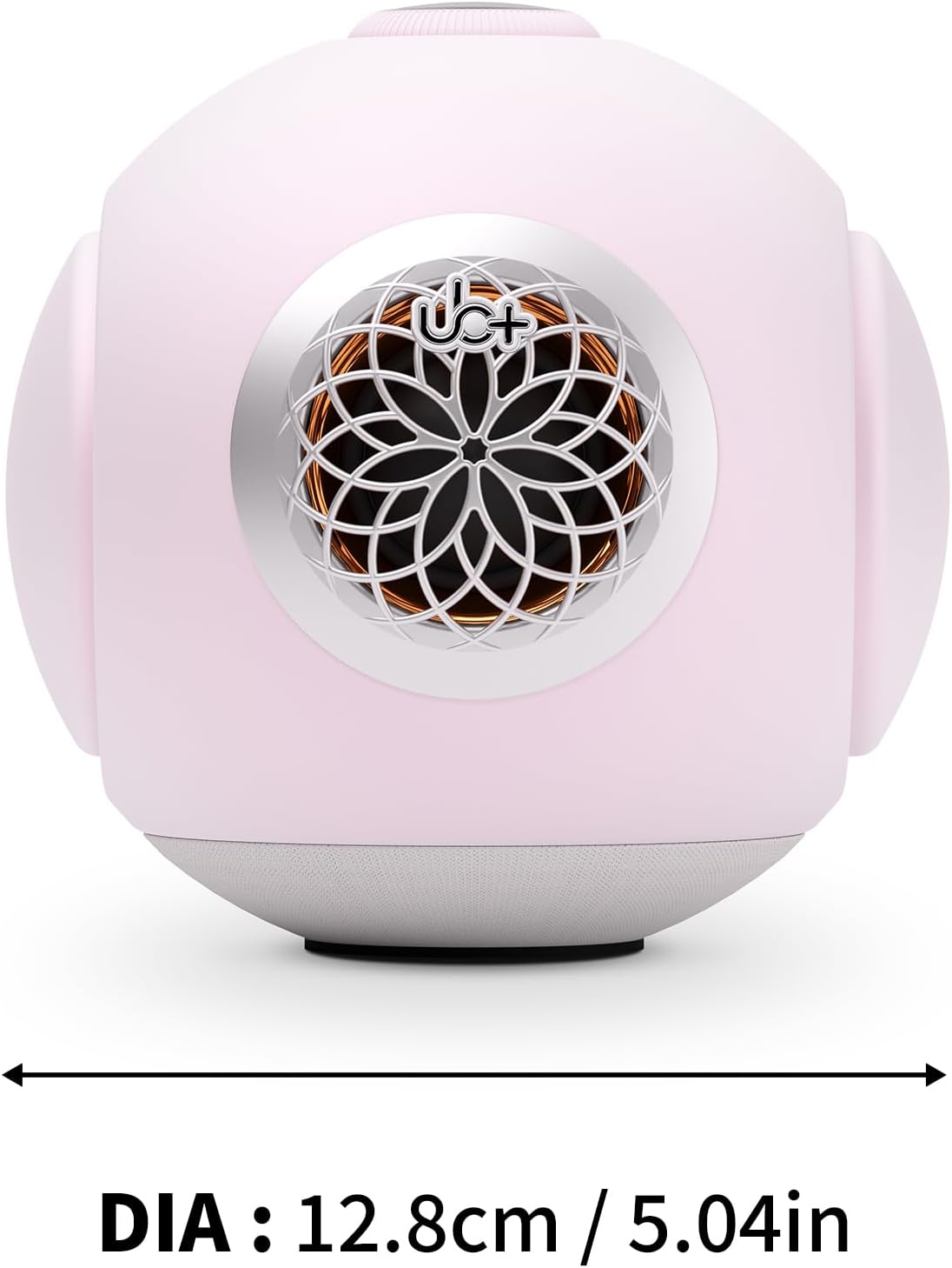 UB+ dBMiNi Waterproof Portable Bluetooth Speaker, 40W Peak Dual Subwoofers Deep Bass Wireless Speaker for Outdoor/Garage/Home/Office, IPX5 Rugged Travel Speaker (Petal Pink)