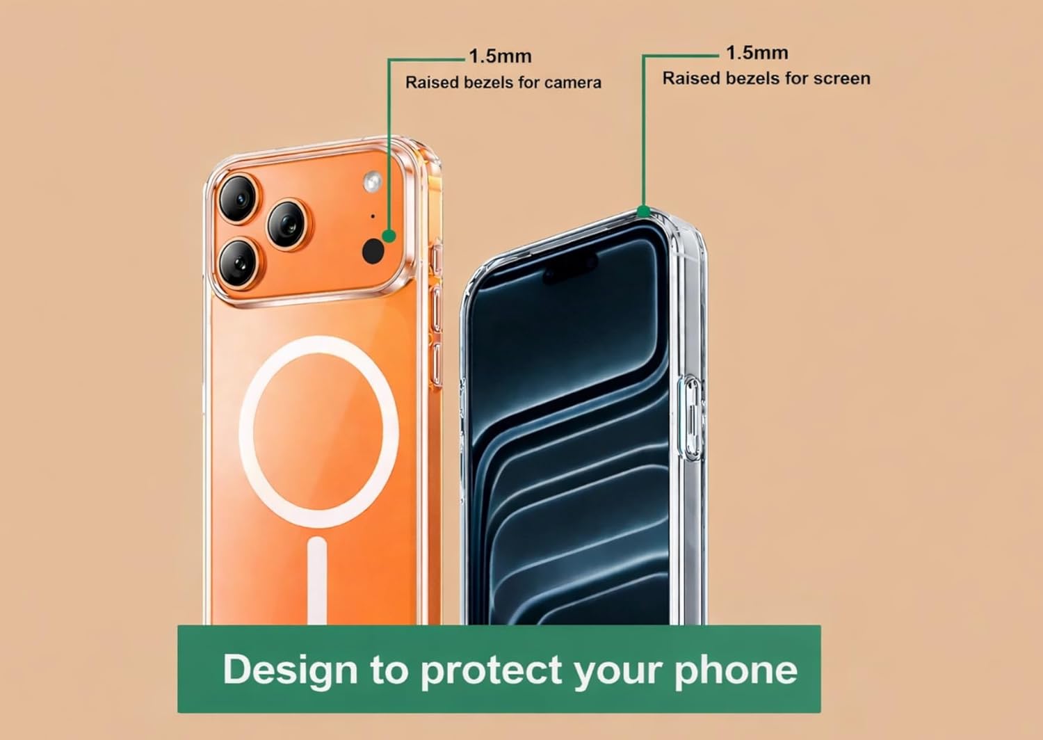 Phone Case for iPhone 17 Pro max Clear Magnetic Case, MagSafe Compatible, Anti-Yellowing Shockproof Military-Grade Transparent Protective Cover – 6.3 inch - Image 5