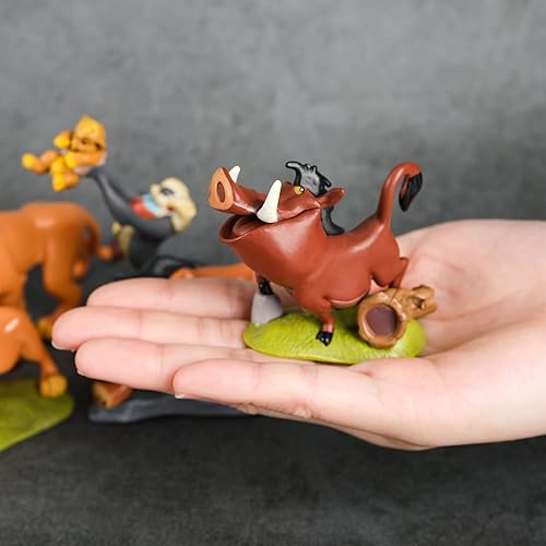 Miniatura 2 de 9 juguetes de The Lion Guard con 50 calcomanías, mini figuritas de juguete para decoración de pasteles, cupcakes, recuerdos de fiesta, 2-4 pulgadas