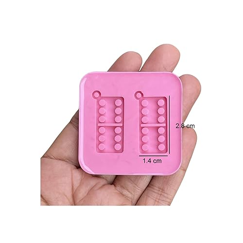 Miniatura 2 de Domino Silicone Mold - Mold for Earrings - Mold for Keychain - Mold for Epoxy Resin - Mold for Charms - Mold for Clay