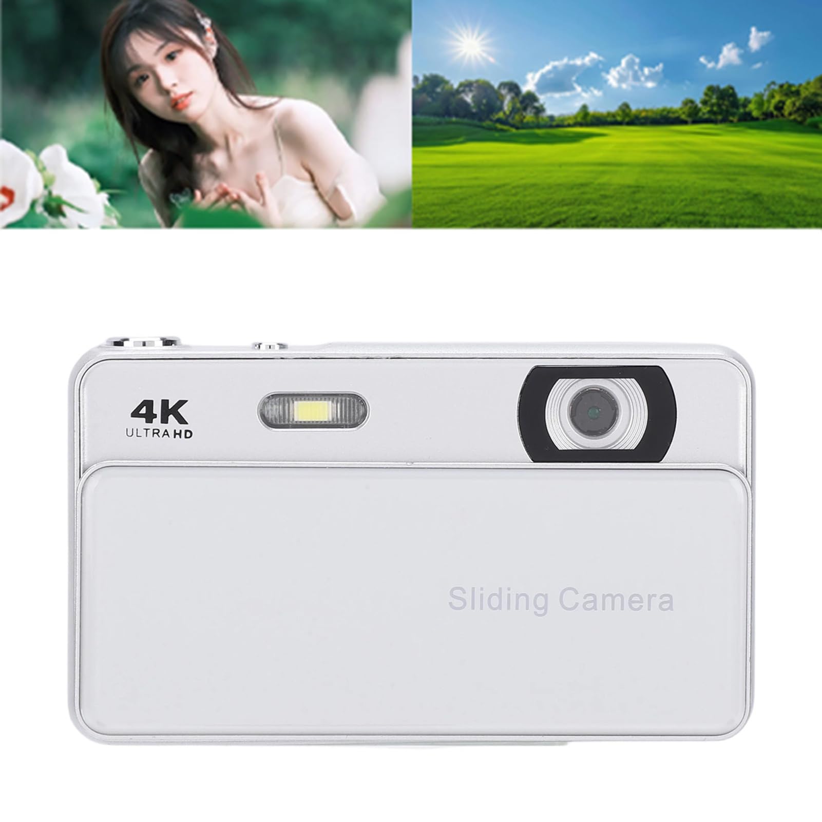 KIMISS Fotocamera Digitale, Fotocamera Vlog 4K da 64 MP con Messa a Fuoco