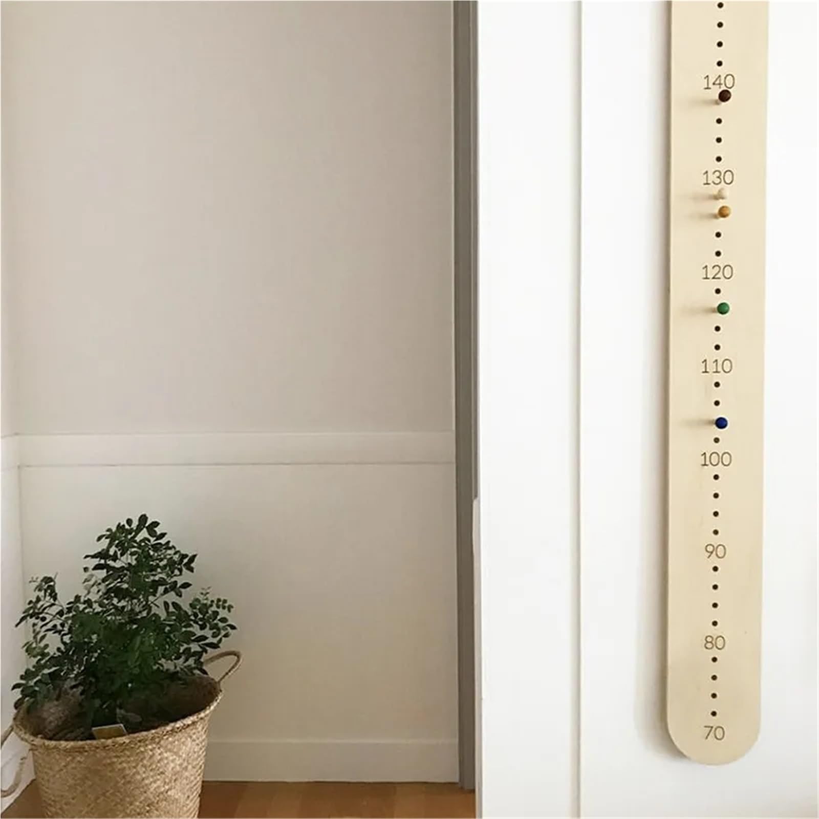 medidor niños pared Tabla de crecimiento altura for niños madera, medidor pared, colgante, registro, decoraciones dormitorio y guardería(Natural)