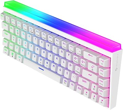 Hera RGB Kablolu 11 Mod RGB TR Layout Double Shot Full Anti-Ghosting Mekanik Oyuncu Klavyesi Beyaz