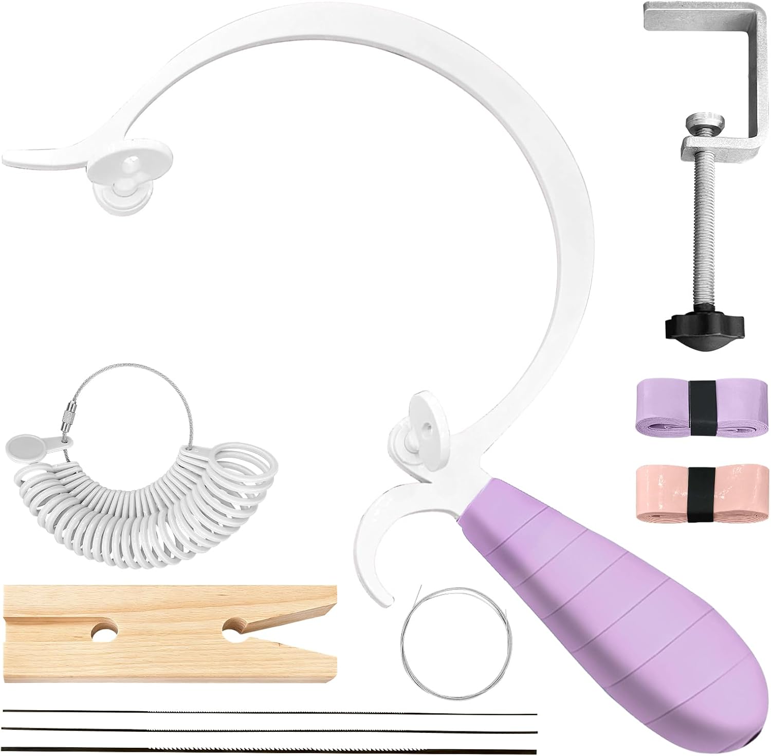 DEELDEM Jewelry Saw Kit for Jewelry Making Woodworking,Pink