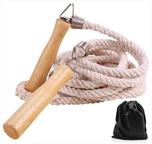 ACEONE Long Jump Rope, Multiplayer Skipping Rope with Wooden Handle