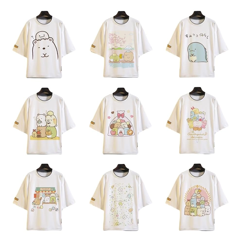 Amazon.co.jp: [wrty] Tシャツ すみっコぐらし 半袖 春夏服
