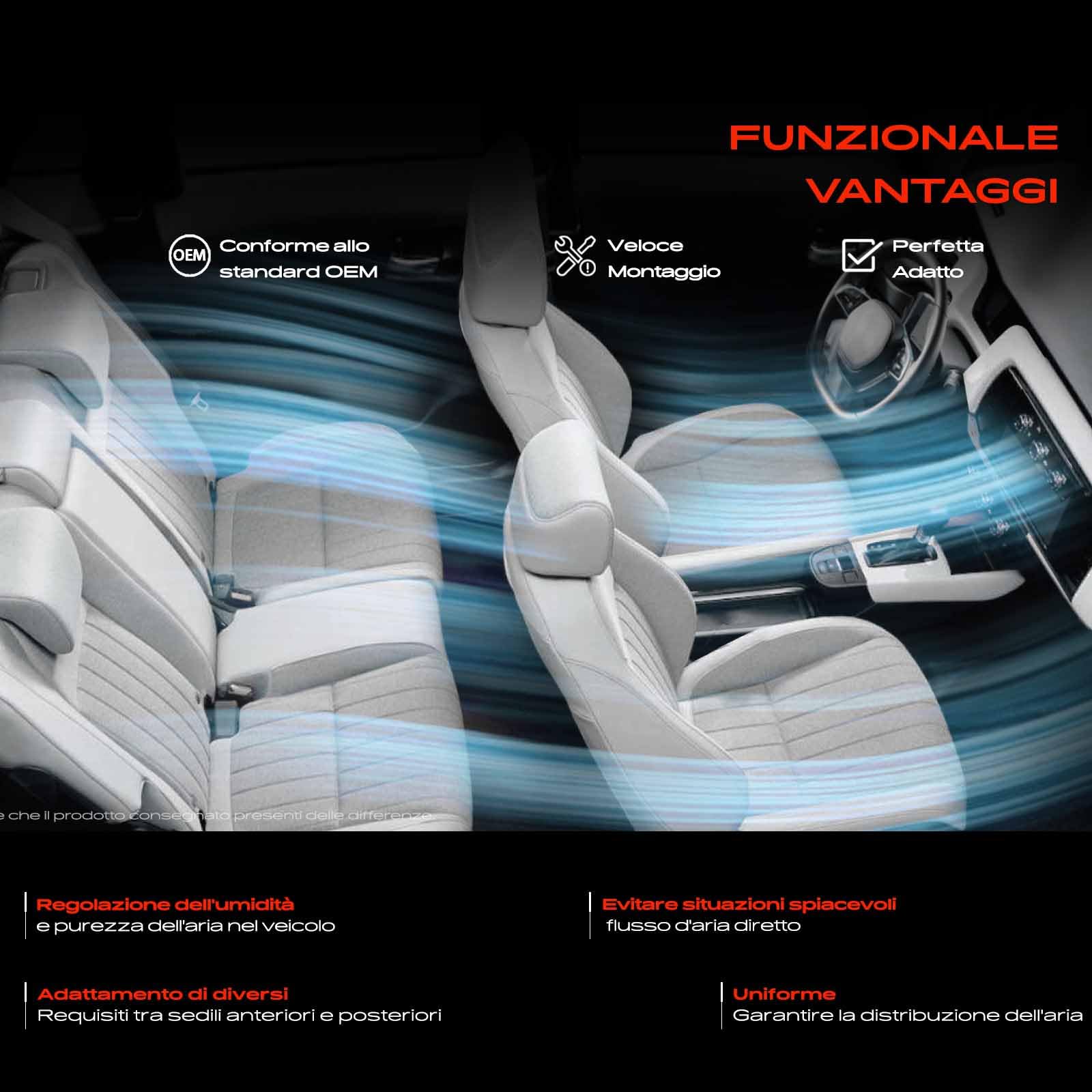 Frankberg Griglia di Valvolaazione Bocchetta dell'aria Anteriore sinistro Compatibile con Q5 8RB 2.0L-3.2L 2008-2017 Replace# 8R1820901