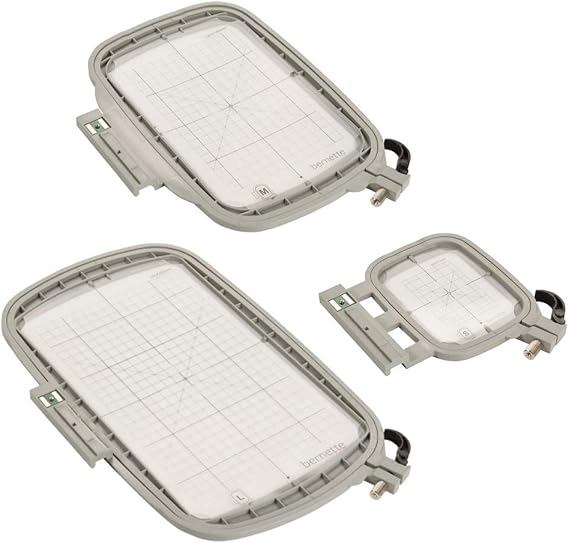Bernette B70 6 x 10 Embroidery Machine Bundle with 3 Sized Hoops, Accessories & Designs