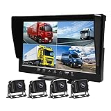 １０インチ大画面 ４画面分割 同時録画可能 大型車専用ドライブレコーダー トラック、バスやキャンピングカーにも タイムラプス 駐車監視 循環録画 暗視機能 １２/２４V対応 DVR MDVR