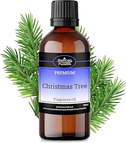 Christmas Tree Fragrance Oil, Christmas Tree Oil, Fragrance Oils for Candle Making, Wax Melts, Soap, Burner, Bath Bombs, Diffuser Oil Christmas, Christmas Fragrance Oil Scent - Vegan & UK Made - 50ml