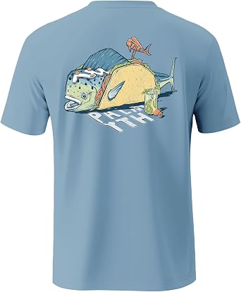 Palmyth Fishing Shirts for Men UPF 50+ T Shirt UV Sun Protection Quick Dry Short Sleeve Tee